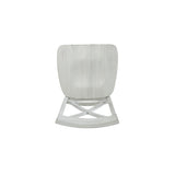 Benzara Wooden Dining Chair With X Shaped Back, Set Of 2, White White Mdf,Solid Wood Bm239757