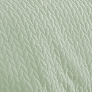 Benzara Eva 3 Piece King Microfiber Reversible Coverlet Set Quilted Gray Jade Green Gray,Green Microfiber Bm285664