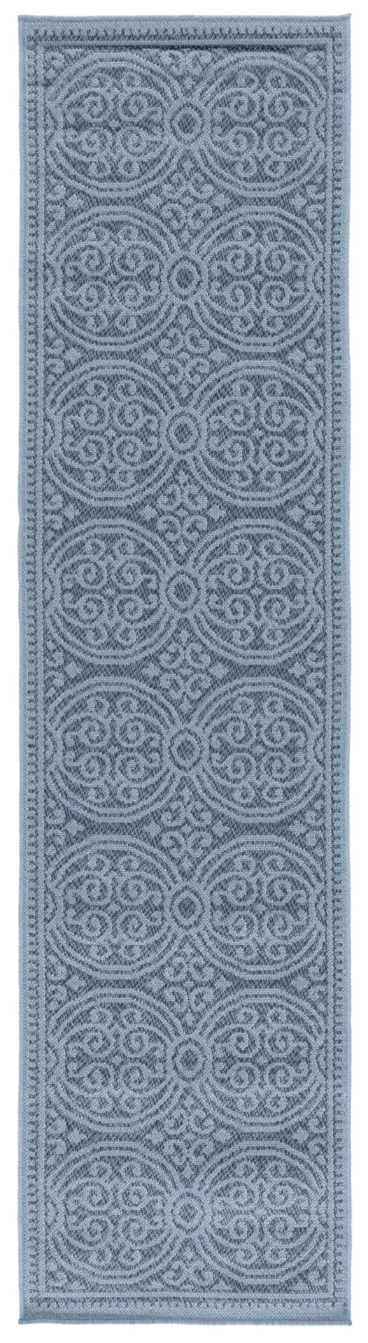 Safavieh Bermuda 809 Power Loomed Indoor / Outdoor Rug Navy 2' x 8'