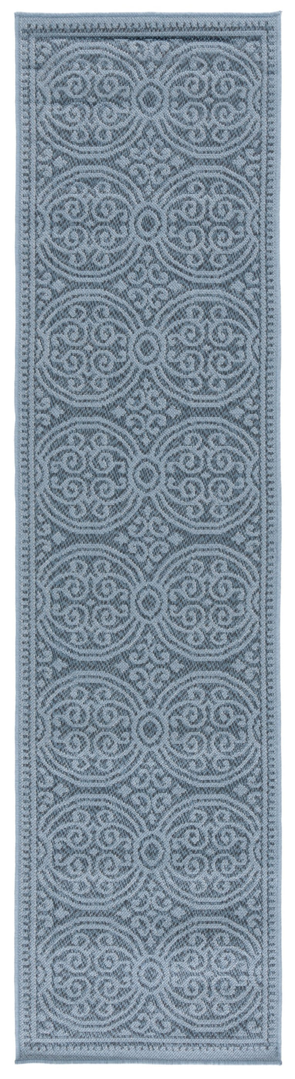 Safavieh Bermuda Elegant Navy Blue Area Rug - Durable Power Loomed Design For Indoor And Outdoor Spaces Navy Polypropylene Frize Bmu809n-8