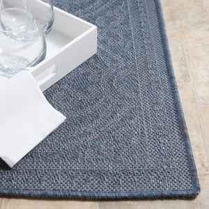 Safavieh Bermuda 809 Power Loomed Indoor / Outdoor Rug Navy 5'-3" x 7'-6"