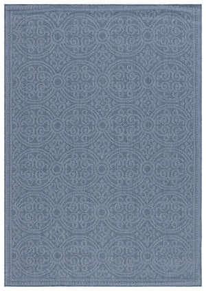 Safavieh Bermuda 809 Power Loomed Indoor / Outdoor Rug Navy 5'-3" x 7'-6"