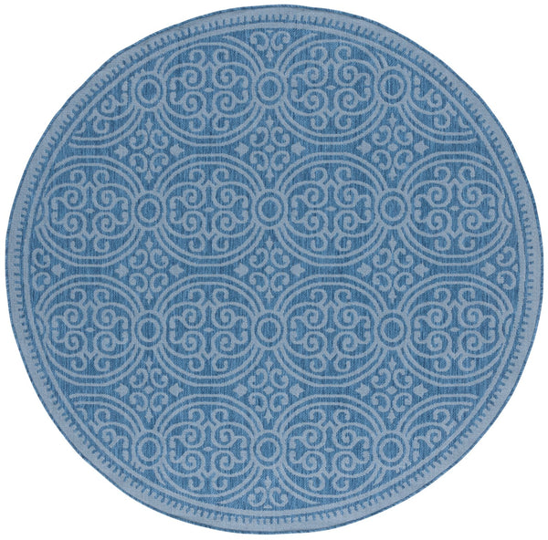 Safavieh Bermuda Elegant Navy Blue Area Rug - Durable Power Loomed Design For Indoor And Outdoor Spaces Navy Polypropylene Frize Bmu809n-8