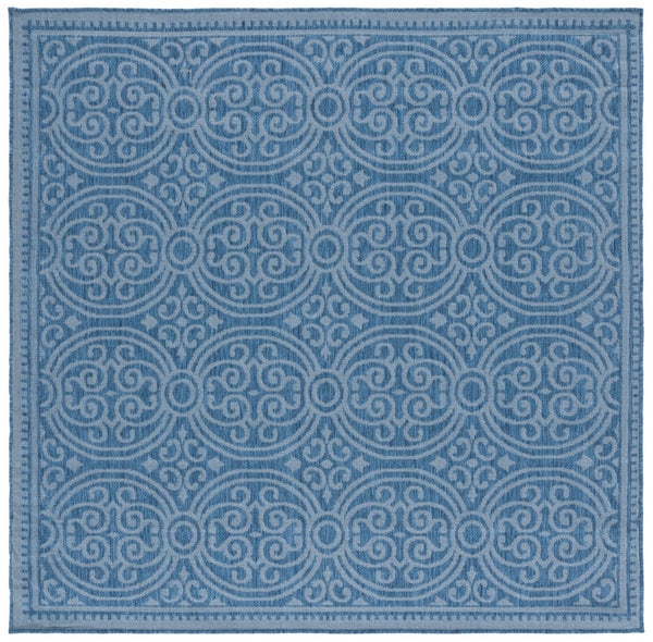 Safavieh Bermuda 809 Power Loomed Indoor / Outdoor Rug Navy 6'-7" x 6'-7" Square