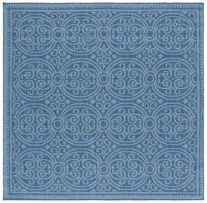 Safavieh Bermuda Elegant Navy Blue Area Rug - Durable Power Loomed Design For Indoor And Outdoor Spaces Navy Polypropylene Frize Bmu809n-8