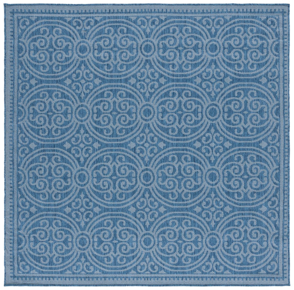 Safavieh Bermuda Elegant Navy Blue Area Rug - Durable Power Loomed Design For Indoor And Outdoor Spaces Navy Polypropylene Frize Bmu809n-8