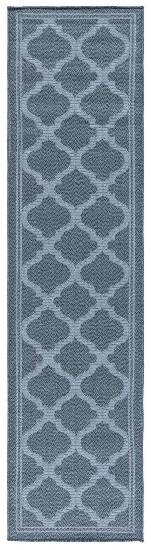 Safavieh Bermuda 810 Power Loomed Indoor / Outdoor Rug Navy 2' x 8'