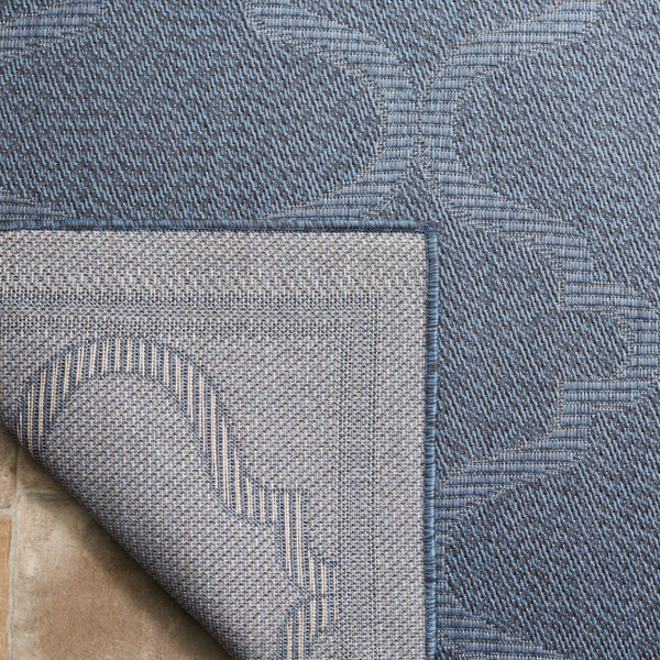 Safavieh Bermuda 810 Power Loomed Indoor / Outdoor Rug Navy 5'-3" x 7'-6"