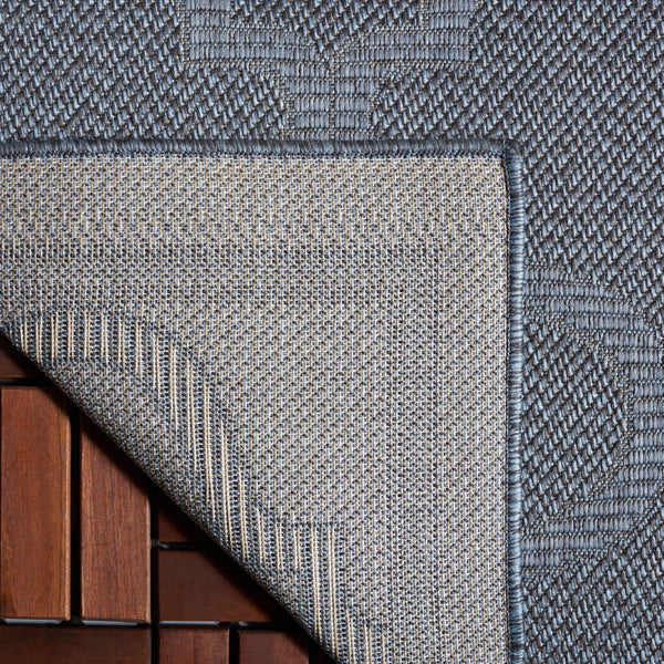 Safavieh Bermuda 810 Power Loomed Indoor / Outdoor Rug Navy 5'-3" x 7'-6"