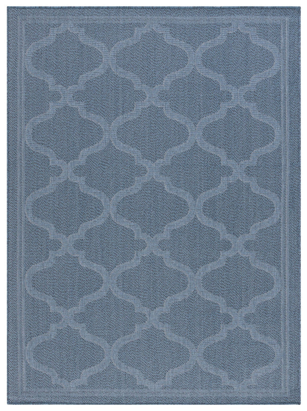 Safavieh Bermuda Exquisite Indoor/Outdoor Area Rug - Timeless Power Loomed Design With Elegant Patterns Navy Polypropylene Frize Bmu810n-8