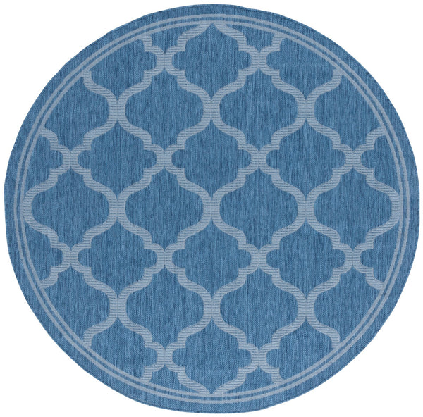 Safavieh Bermuda Exquisite Indoor/Outdoor Area Rug - Timeless Power Loomed Design With Elegant Patterns Navy Polypropylene Frize Bmu810n-8