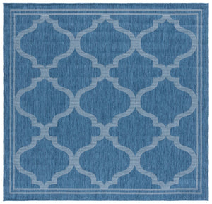Safavieh Bermuda 810 Power Loomed Indoor / Outdoor Rug Navy 6'-7" x 6'-7" Square
