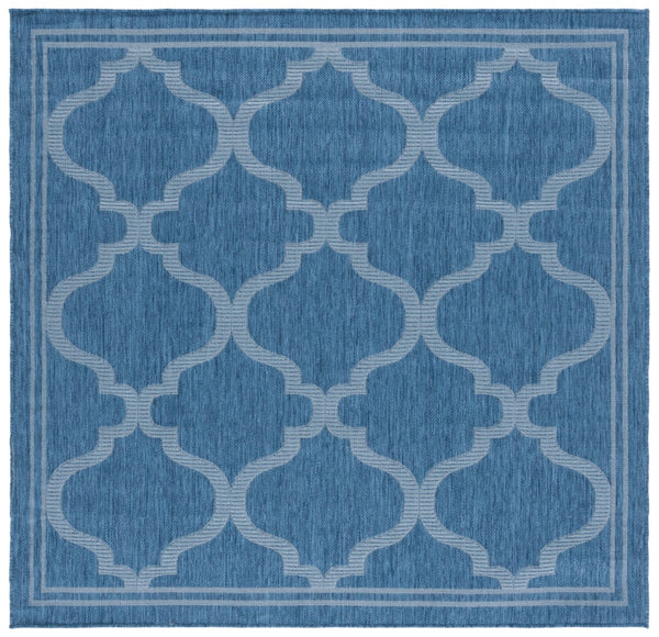 Safavieh Bermuda 810 Power Loomed Indoor / Outdoor Rug Navy 6'-7" x 6'-7" Square