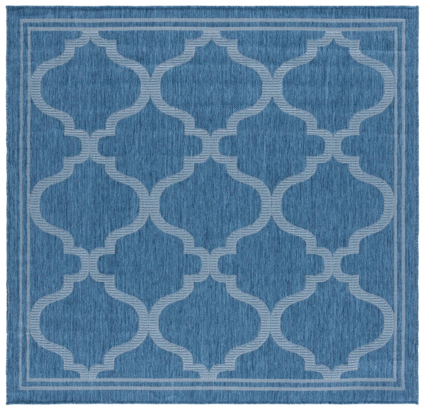 Safavieh Bermuda Exquisite Indoor/Outdoor Area Rug - Timeless Power Loomed Design With Elegant Patterns Navy Polypropylene Frize Bmu810n-8