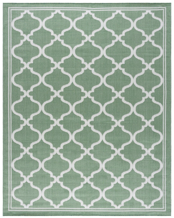 Safavieh Bermuda Exquisite Indoor/Outdoor Area Rug - Timeless Power Loomed Design With Elegant Patterns Green ,Ivory Polypropylene Frize Bmu810w-9