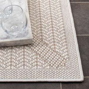Safavieh Bermuda Elegant Geometric Area Rug – Durable, Eco-friendly, Perfect For Indoor & Outdoor Spaces Cream ,Beige Polypropylene Bmu811a-2