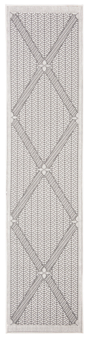 Safavieh Bermuda Elegant Geometric Area Rug – Durable, Eco-friendly, Perfect For Indoor & Outdoor Spaces Cream ,Grey Polypropylene Bmu811b-2
