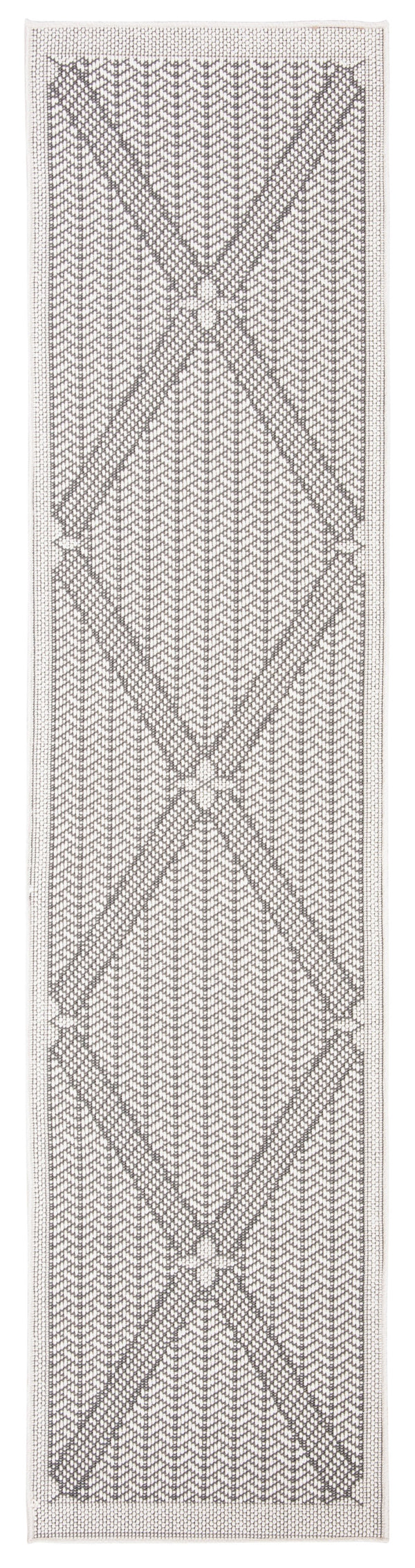 Safavieh Bermuda Elegant Geometric Area Rug – Durable, Eco-friendly, Perfect For Indoor & Outdoor Spaces Cream ,Grey Polypropylene Bmu811b-2