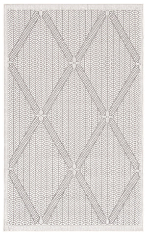 Safavieh Bermuda Elegant Geometric Area Rug – Durable, Eco-friendly, Perfect For Indoor & Outdoor Spaces Cream ,Grey Polypropylene Bmu811b-2
