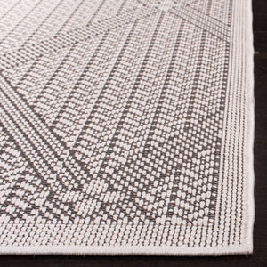 Safavieh Bermuda Elegant Geometric Area Rug – Durable, Eco-friendly, Perfect For Indoor & Outdoor Spaces Cream ,Grey Polypropylene Bmu811b-2