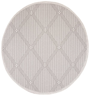 Safavieh Bermuda Elegant Geometric Area Rug – Durable, Eco-friendly, Perfect For Indoor & Outdoor Spaces Cream ,Grey Polypropylene Bmu811b-2
