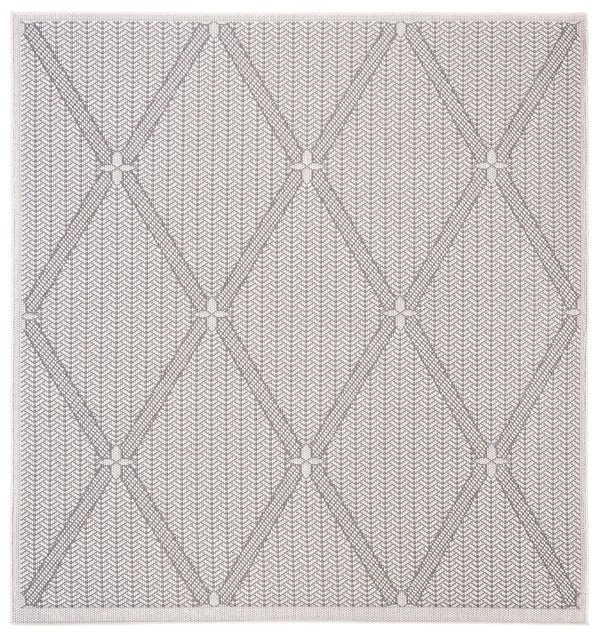 Safavieh Bermuda Elegant Geometric Area Rug – Durable, Eco-friendly, Perfect For Indoor & Outdoor Spaces Cream ,Grey Polypropylene Bmu811b-2