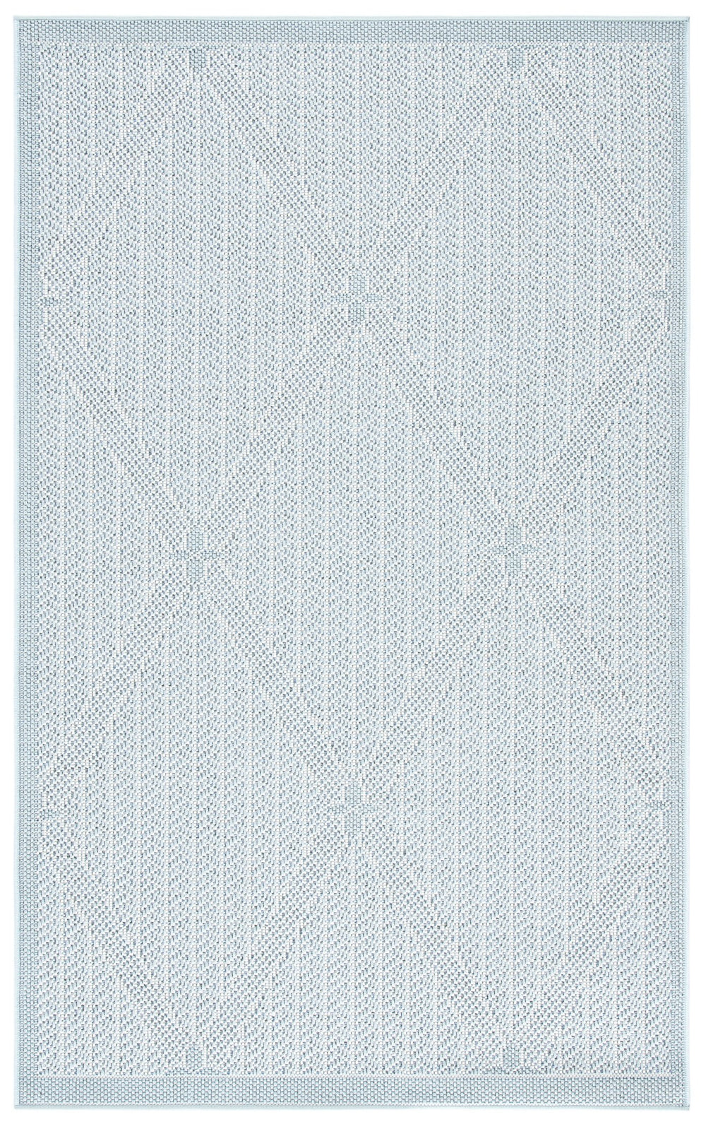 Safavieh Bermuda Elegant Geometric Area Rug – Durable, Eco-friendly, Perfect For Indoor & Outdoor Spaces Light Blue ,Ivory Polypropylene Bmu811m-2