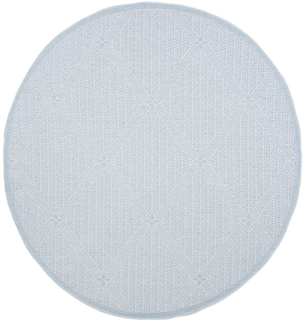 Safavieh Bermuda Elegant Geometric Area Rug – Durable, Eco-friendly, Perfect For Indoor & Outdoor Spaces Light Blue ,Ivory Polypropylene Bmu811m-2