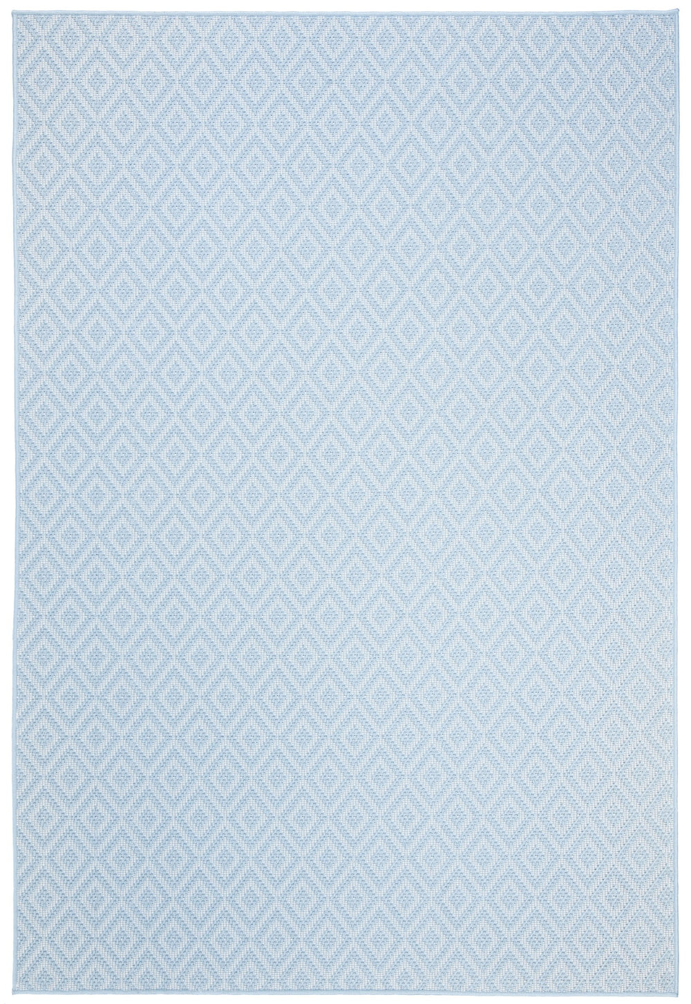 Safavieh Bermuda Geometric Area Rug - Elegant Power Loomed Design For Indoor & Outdoor Spaces, Oeko-tex Certified Light Blue ,Cream Polypropylene Bmu814a-210