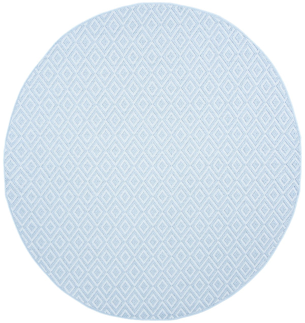 Safavieh Bermuda Geometric Area Rug - Elegant Power Loomed Design For Indoor & Outdoor Spaces, Oeko-tex Certified Light Blue ,Cream Polypropylene Bmu814a-210