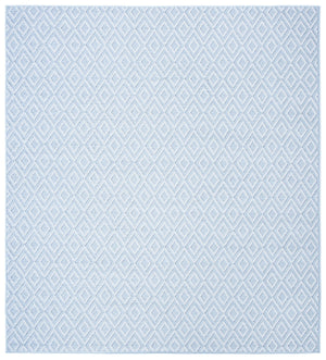 Safavieh Bermuda Geometric Area Rug - Elegant Power Loomed Design For Indoor & Outdoor Spaces, Oeko-tex Certified Light Blue ,Cream Polypropylene Bmu814a-210