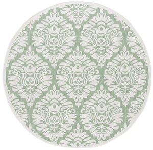 Safavieh Bermuda 9' X 12' Ivory/Green Area Rug - Elegant Indoor/Outdoor Design With Timeless Motifs & Comfort Ivory ,Green Polypropylene Frize Bmu821y-9