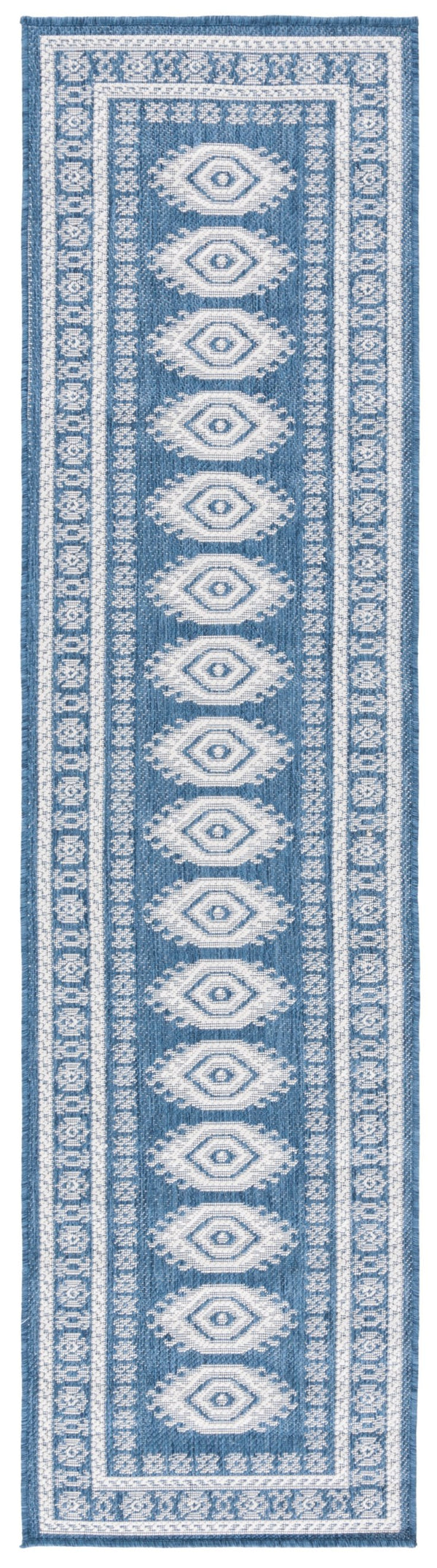 Safavieh Bermuda Elegant Area Rug - Timeless Navy And Ivory Design, Durable, Luxurious Comfort For Home Décor Navy ,Ivory Polypropylene Frize Bmu827n-9
