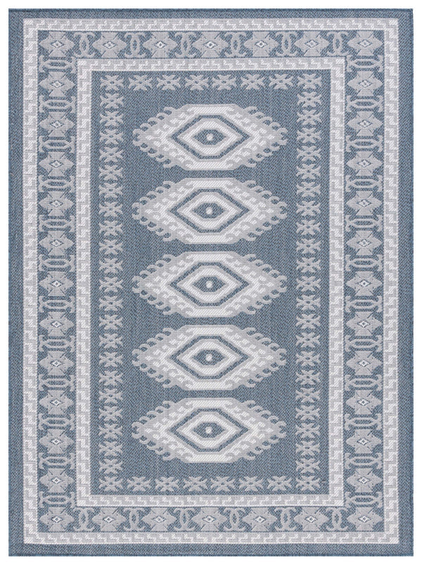 Safavieh Bermuda Elegant Area Rug - Timeless Navy And Ivory Design, Durable, Luxurious Comfort For Home Décor Navy ,Ivory Polypropylene Frize Bmu827n-9