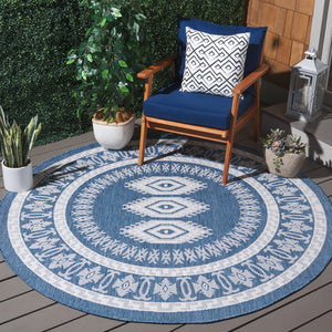 Safavieh Bermuda Elegant Area Rug - Timeless Navy And Ivory Design, Durable, Luxurious Comfort For Home Décor Navy ,Ivory Polypropylene Frize Bmu827n-9