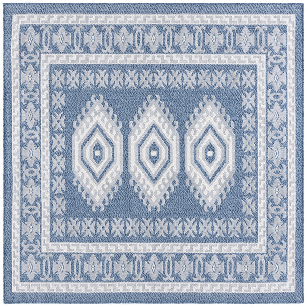 Safavieh Bermuda Elegant Area Rug - Timeless Navy And Ivory Design, Durable, Luxurious Comfort For Home Décor Navy ,Ivory Polypropylene Frize Bmu827n-9