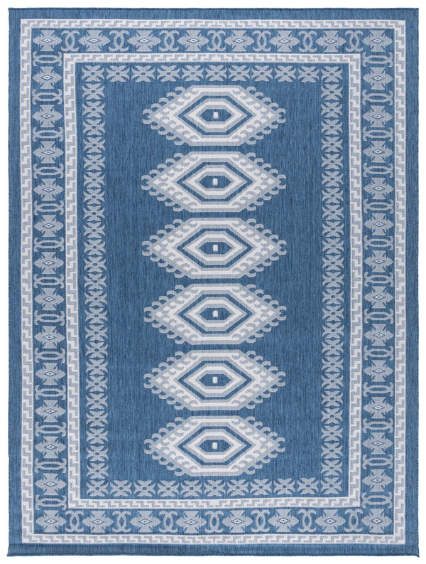 Safavieh Bermuda Elegant Area Rug - Timeless Navy And Ivory Design, Durable, Luxurious Comfort For Home Décor Navy ,Ivory Polypropylene Frize Bmu827n-9
