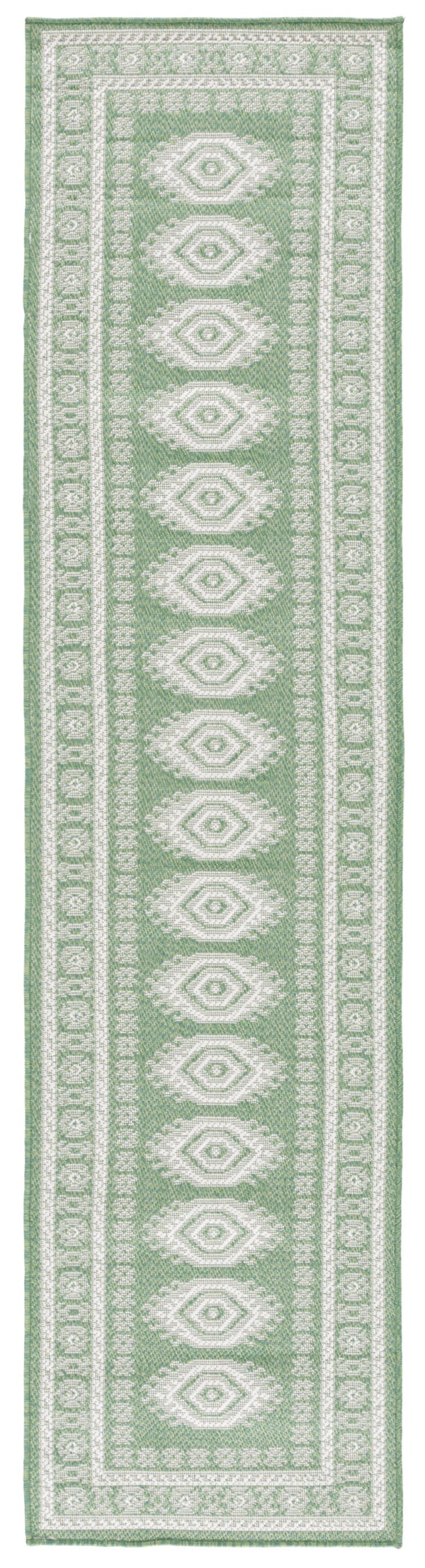 Safavieh Bermuda Elegant Area Rug - Timeless Navy And Ivory Design, Durable, Luxurious Comfort For Home Décor Green ,Ivory Polypropylene Frize Bmu827y-9