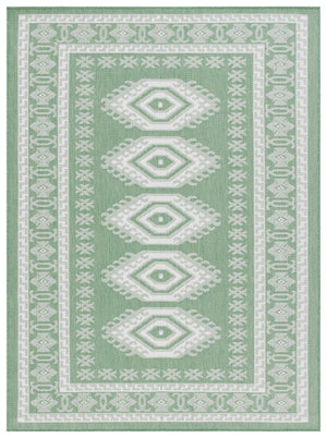 Safavieh Bermuda Elegant Area Rug - Timeless Navy And Ivory Design, Durable, Luxurious Comfort For Home Décor Green ,Ivory Polypropylene Frize Bmu827y-9