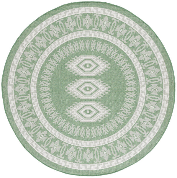 Safavieh Bermuda Elegant Area Rug - Timeless Navy And Ivory Design, Durable, Luxurious Comfort For Home Décor Green ,Ivory Polypropylene Frize Bmu827y-9