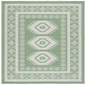Safavieh Bermuda Elegant Area Rug - Timeless Navy And Ivory Design, Durable, Luxurious Comfort For Home Décor Green ,Ivory Polypropylene Frize Bmu827y-9