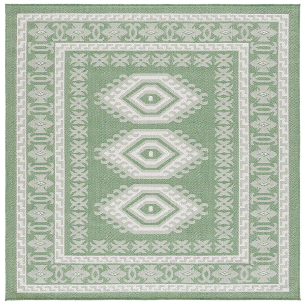 Safavieh Bermuda Elegant Area Rug - Timeless Navy And Ivory Design, Durable, Luxurious Comfort For Home Décor Green ,Ivory Polypropylene Frize Bmu827y-9
