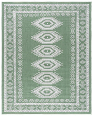 Safavieh Bermuda Elegant Area Rug - Timeless Navy And Ivory Design, Durable, Luxurious Comfort For Home Décor Green ,Ivory Polypropylene Frize Bmu827y-9