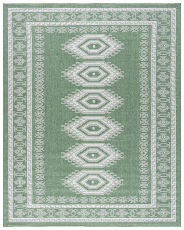 Safavieh Bermuda Elegant Area Rug - Timeless Navy And Ivory Design, Durable, Luxurious Comfort For Home Décor Green ,Ivory Polypropylene Frize Bmu827y-9