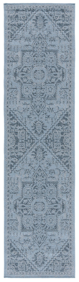 Safavieh Bermuda 841 Power Loomed Indoor / Outdoor Rug Navy 2' x 8'