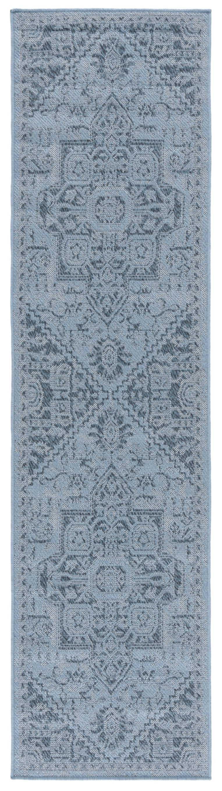 Safavieh Bermuda Elegant Polypropylene Frize Area Rug - Timeless Design For Indoor/Outdoor Spaces, Oeko-tex Certified Navy Polypropylene Frize Bmu841n-8