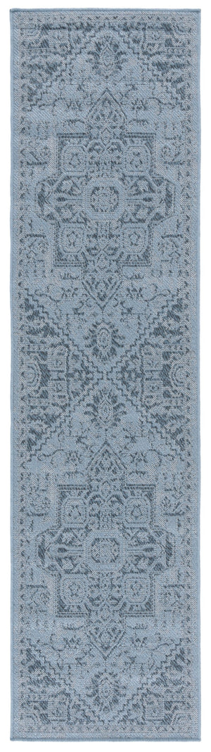 Safavieh Bermuda Elegant Polypropylene Frize Area Rug - Timeless Design For Indoor/Outdoor Spaces, Oeko-tex Certified Navy Polypropylene Frize Bmu841n-8
