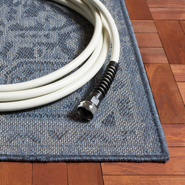 Safavieh Bermuda 841 Power Loomed Indoor / Outdoor Rug Navy 5'-3" x 7'-6"