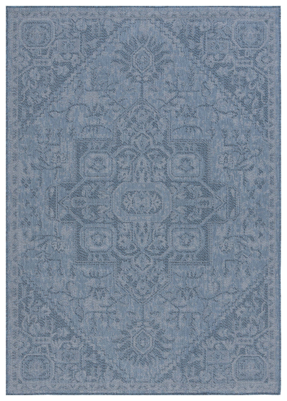 Safavieh Bermuda Elegant Polypropylene Frize Area Rug - Timeless Design For Indoor/Outdoor Spaces, Oeko-tex Certified Navy Polypropylene Frize Bmu841n-8