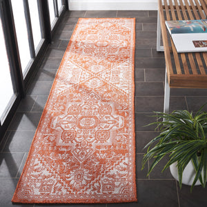 Safavieh Bermuda Elegant Polypropylene Frize Area Rug - Timeless Design For Indoor/Outdoor Spaces, Oeko-tex Certified Rust ,Ivory Polypropylene Frize Bmu841p-5